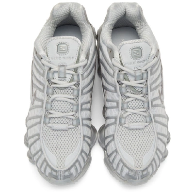 Shop Nike Grey Shox Tl Sneakers In 003 Pure Pl