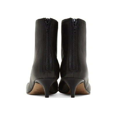 Shop Mm6 Maison Margiela Black Toe Feature Boots In T8013 Black