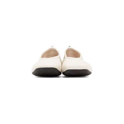 Shop Nicholas Kirkwood Off-white Delfi Ballerina Flats In Ecru