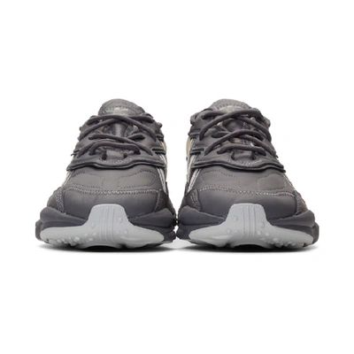Shop Adidas Originals Grey Ozweego Sneakers In Grey/silver