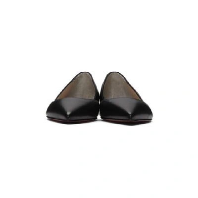 Shop Christian Louboutin Black Iriza Flat Ballerina Flats In Bk01 Black*