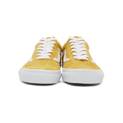 Shop Vans Yellow Suede Old Skool Sneakers In Mango