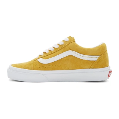 Shop Vans Yellow Suede Old Skool Sneakers In Mango