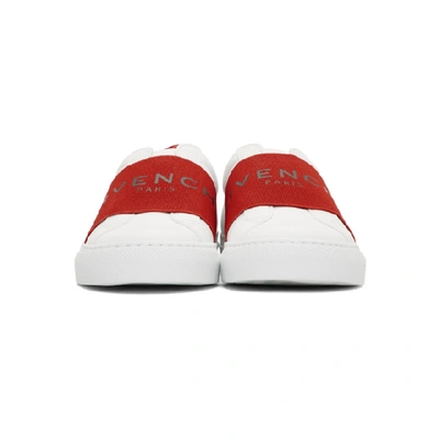 Shop Givenchy White And Red Urban Street Sneakers In 112 Red