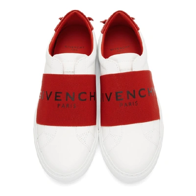 Shop Givenchy White And Red Urban Street Sneakers In 112 Red