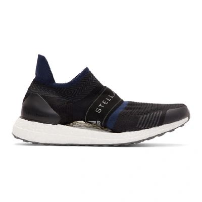 Shop Adidas By Stella Mccartney Black And Navy Parley Ultraboost X 3d Sneakers In Blk/white