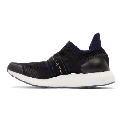 Shop Adidas By Stella Mccartney Black And Navy Parley Ultraboost X 3d Sneakers In Blk/white