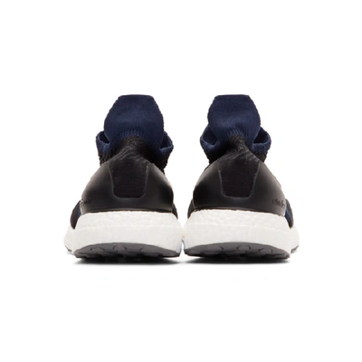 Shop Adidas By Stella Mccartney Black And Navy Parley Ultraboost X 3d Sneakers In Blk/white