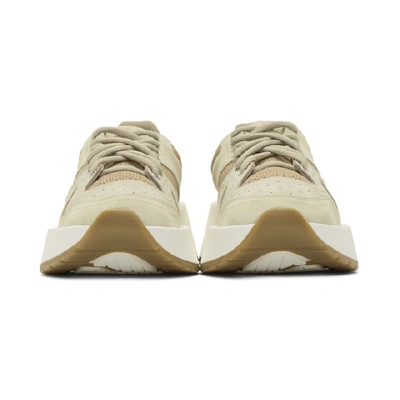 Shop Mm6 Maison Margiela Taupe And Tan Chunky Sneakers In T2014 Wh Sw
