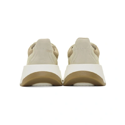 Shop Mm6 Maison Margiela Taupe And Tan Chunky Sneakers In T2014 Wh Sw
