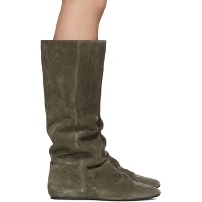 Shop Isabel Marant Brown Suede Reona Boots In 50ta Taupe