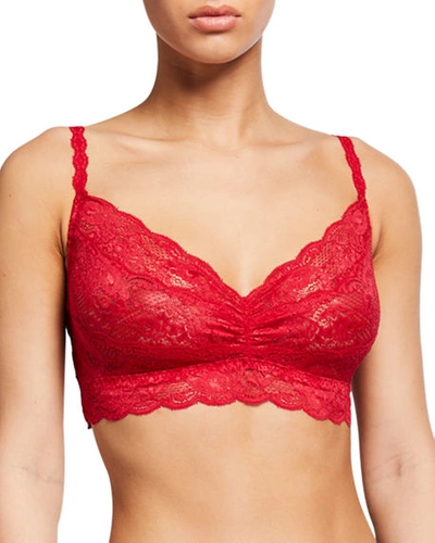 Shop Cosabella Never Say Never Sweetie Soft Bra In Bright Red