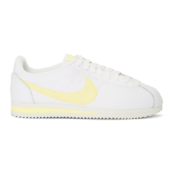 nike classic cortez yellow
