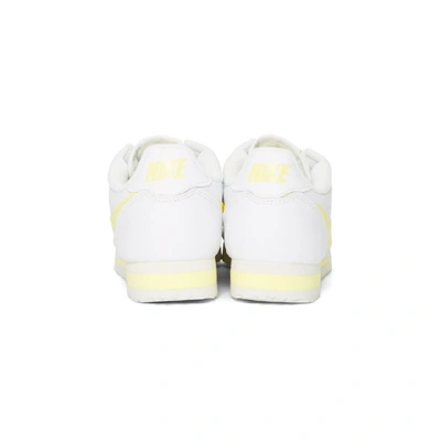 NIKE 白色 AND 黄色 CORTEZ 经典款运动鞋