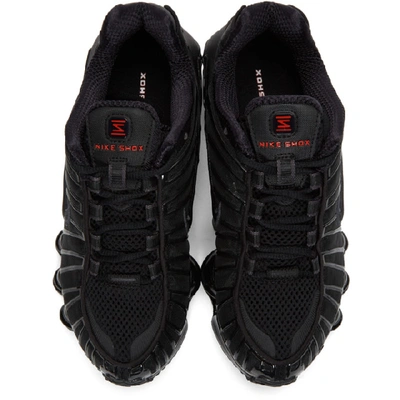 Shop Nike Black Shox Tl Sneakers In 002 Blkblk