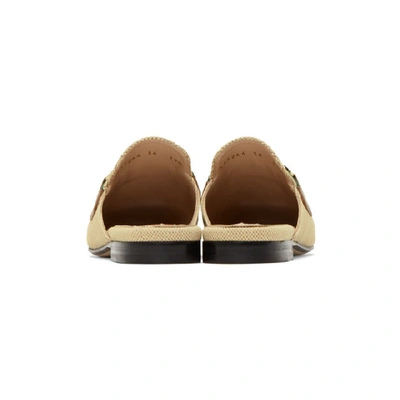 Shop Gucci Beige Princetown Slippers In 9786 Sand