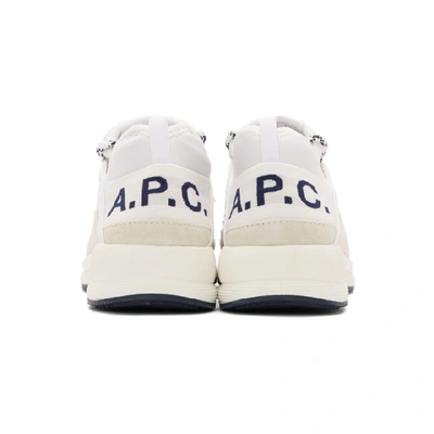 Shop Apc A.p.c. White Run Around Sneakers
