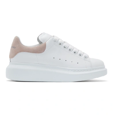 Shop Alexander Mcqueen White & Pink Oversized Sneakers In White/patchouli Pink