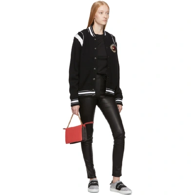 Shop Givenchy Black And Silver Urban Street Sneakers In 008 Silver