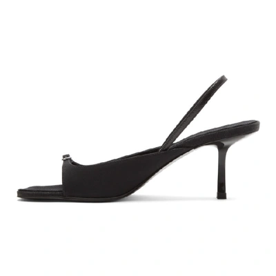 Shop The Row Black Buckle Sling Sandals In Blk Black