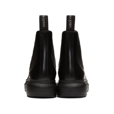 Shop Alexander Mcqueen Black Hybrid Chelsea Boots