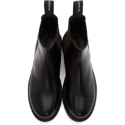 Shop Alexander Mcqueen Black Hybrid Chelsea Boots