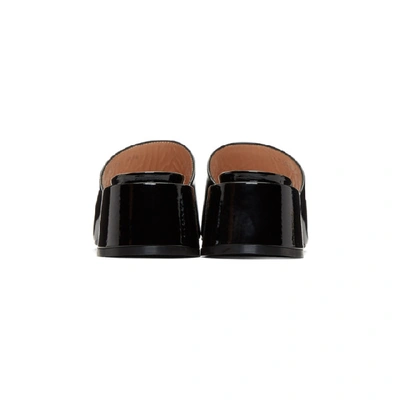 Shop Gucci Black Patent Lexi Heel Sandals In 1000 Black