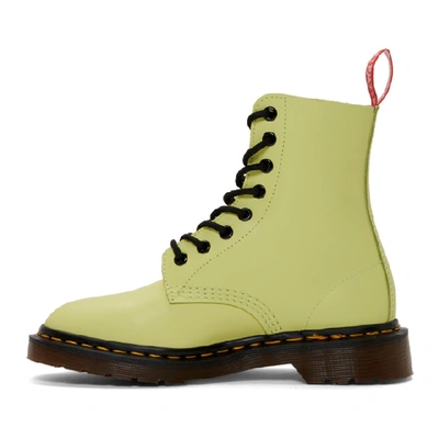 Shop Undercover Yellow Dr. Martens Edition 1460 Boots In Pastel Yell