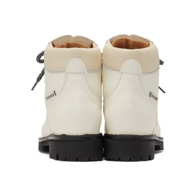 Shop Proenza Schouler White Lace-up Hiking Boots In 101 White