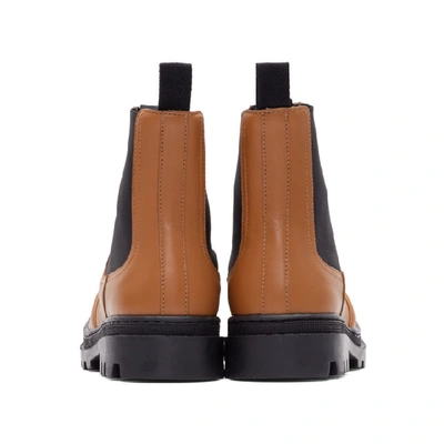 Shop Loewe Tan Chunky Chelsea Boots In 2530 Tan