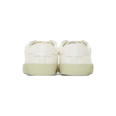 Shop Saint Laurent Off-white Court Classic Sneakers In 9113 Cream