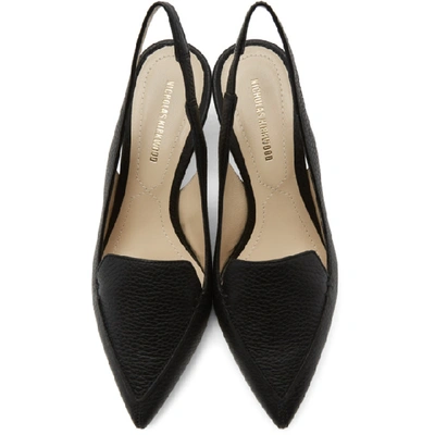 Shop Nicholas Kirkwood Black Beya Slingback Heels In N99 Black