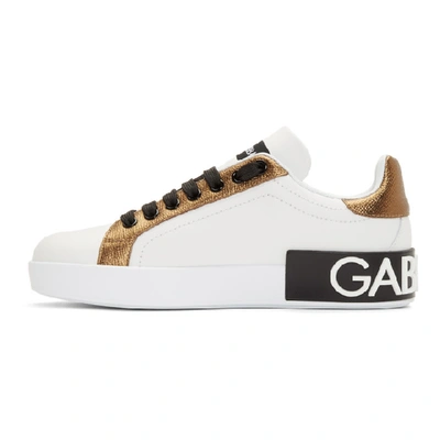 Shop Dolce & Gabbana Dolce And Gabbana White Portofino Heart Sneakers In 8f024 White