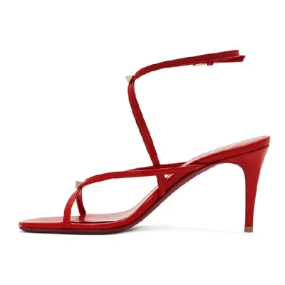 Shop Valentino Red  Garavani Strap Sandals In Ju5 Rouge P