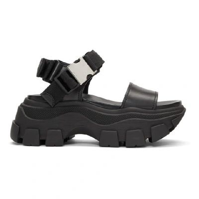 Shop Prada Black Teva Platform Sandals