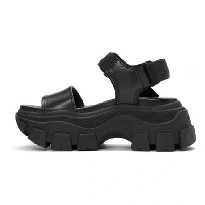 Shop Prada Black Teva Platform Sandals