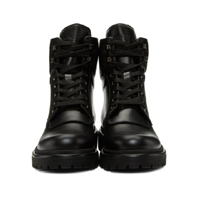 Shop Moncler Black Patty Ankle Boots In 999 Black