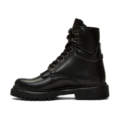 Shop Moncler Black Patty Ankle Boots In 999 Black
