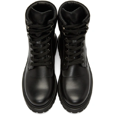 Shop Moncler Black Patty Ankle Boots In 999 Black