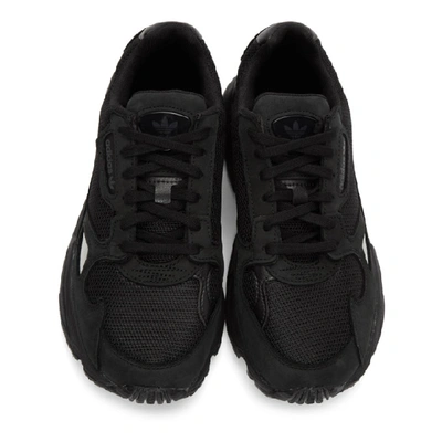 Shop Adidas Originals Black Falcon Sneakers