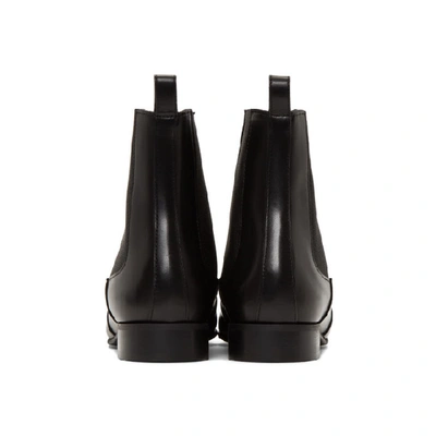 Shop Pierre Hardy Black Leather Alpha Rocket Boots