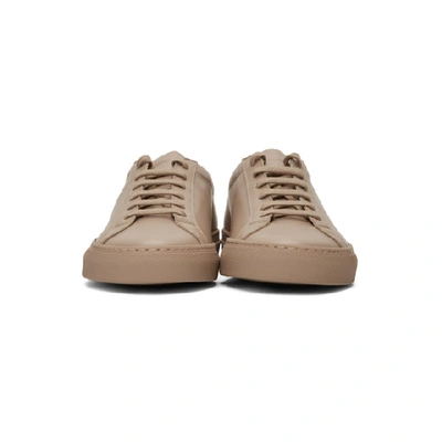 Shop Common Projects Ssense Exclusive Pink Original Achilles Low Sneakers In Dusty Pink