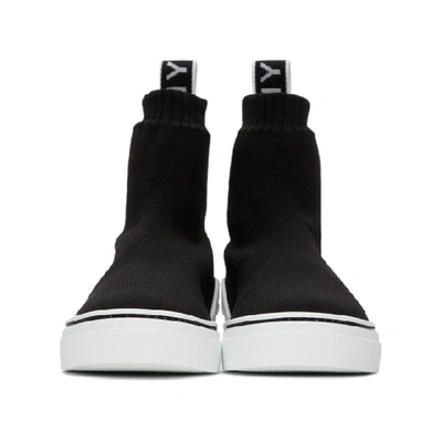 Shop Givenchy Black George V Sneakers In 001 Black