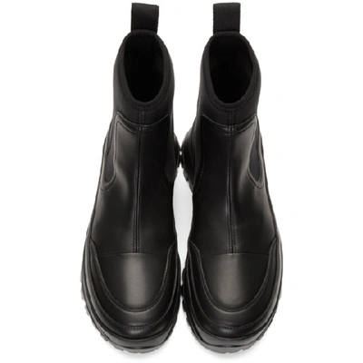 Shop Stella Mccartney Black Utility Boots In 1006 Bk/bk