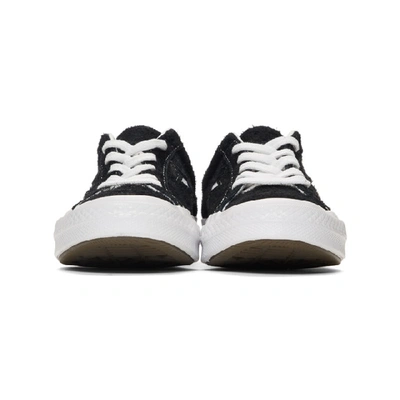 Shop Converse Black & White Vintage Suede One Star Sneakers