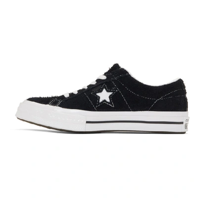 Shop Converse Black & White Vintage Suede One Star Sneakers