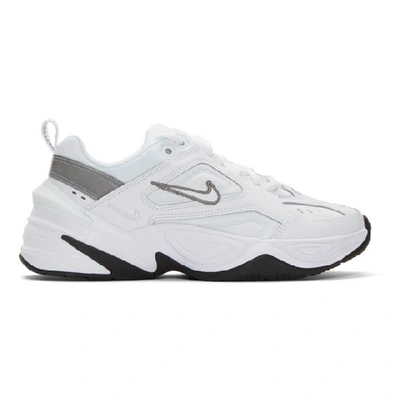 Nike M2k Tekno Leather And Mesh Sneakers In White | ModeSens