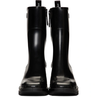 CHLOE 黑色 BETTY PVC 中筒雨靴