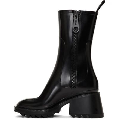 CHLOE 黑色 BETTY PVC 中筒雨靴