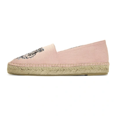 Shop Kenzo Pink Canvas Classic Tiger Espadrilles In 34a Faded P